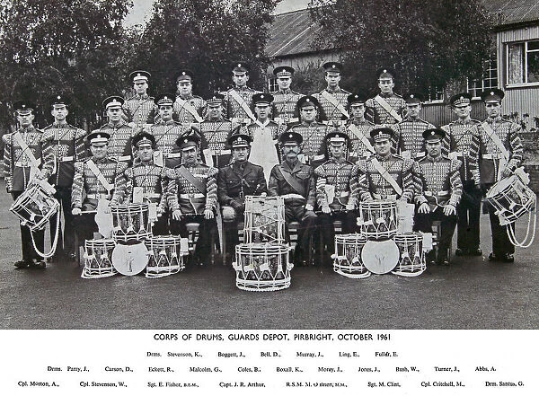 corps of drums guards depot pirbright october 1961