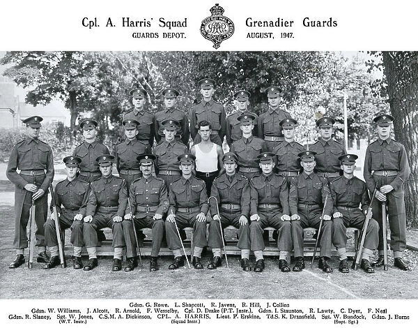 cpl a harris squad august 1947 rowe shapcott
