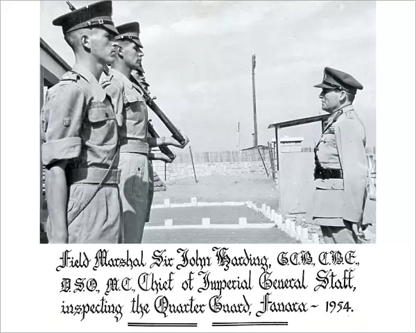 field marshall sir john harding inspection quarter guard