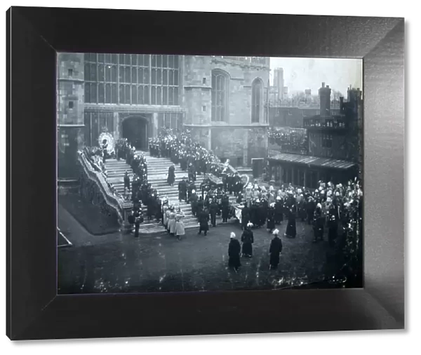 funeral of hm queen victoria st georges chapel