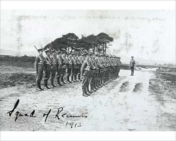 squad of recruits 1913
