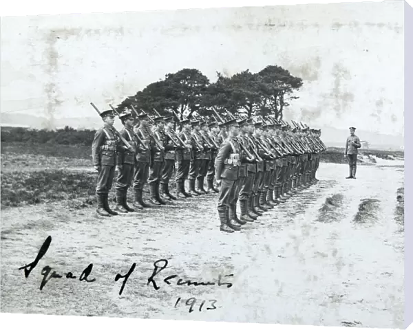 squad of recruits 1913