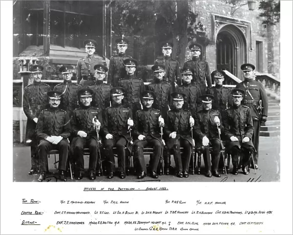 officers 2nd battalion 1931 maitland-addison