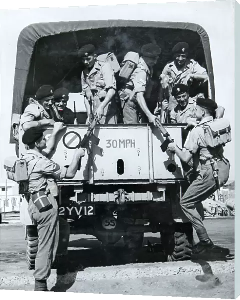 en route for training at el ballah march 1956