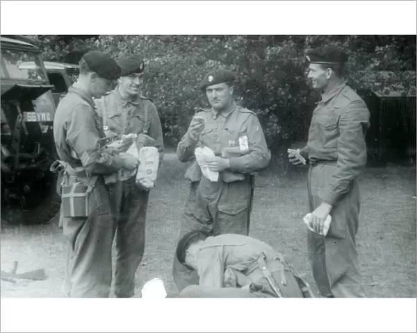 battalion training 1956 haversack rations l  /  sgts perason