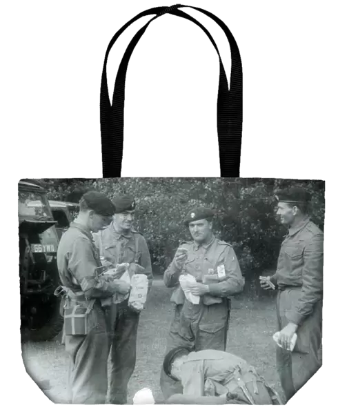 battalion training 1956 haversack rations l  /  sgts perason