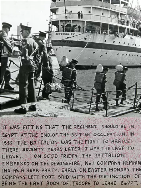 leaving egypt embarking on the devonshire