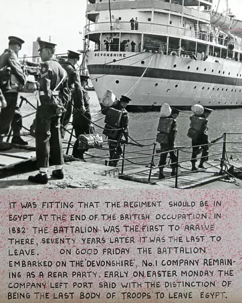 leaving egypt embarking on the devonshire