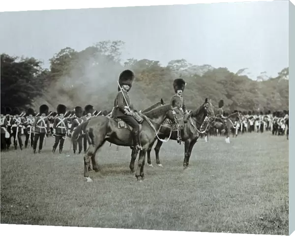 1897 2nd btn mounted officers sussex manoeuvres