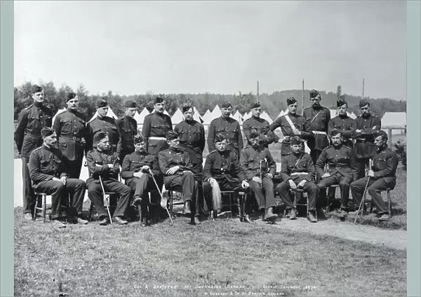 1st Battalion Officers, Manoeuvres 1895