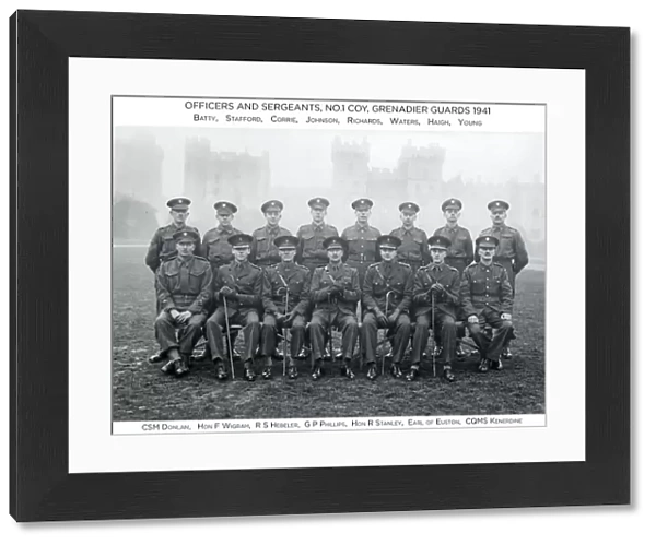 officers and sergeants no. 1 coy 1941 batty stafford