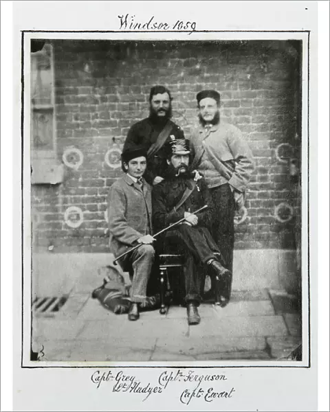 Captains Ewart, Ferguson, Grey and Fludyer 1859