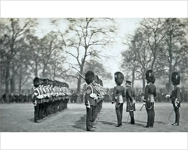 Inspection, Wellington Barracks 1908 Grenadiers1243