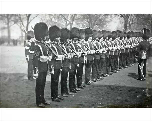 Inspection at Wellington Barracks 1908 Grenadiers1251