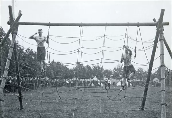 battalion sports july 1909 obstacle race