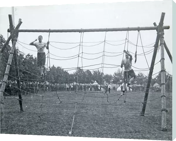 battalion sports july 1909 obstacle race