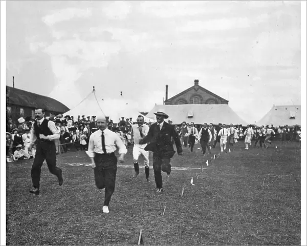 battalion sports july 1909 officers race