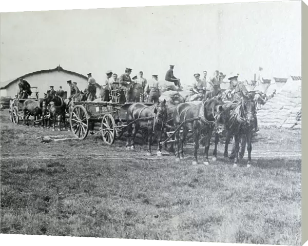 1910 bisley loading wagons supply camp