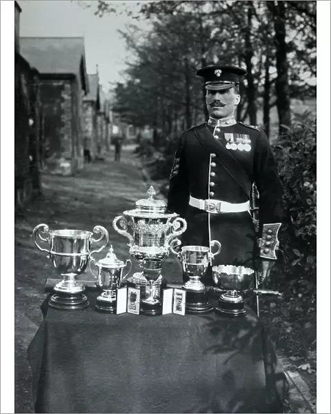 d  /  sgt ernest ludlow trophies 2nd battalion 1910