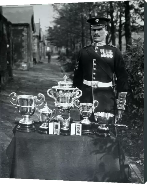 d  /  sgt ernest ludlow trophies 2nd battalion 1910