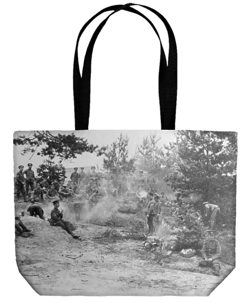 1910 bisley cooking in the field supply camp
