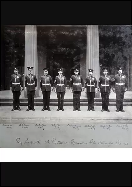3rd battalion Pay Sergeants 1911 Album 29, Grenadiers1165