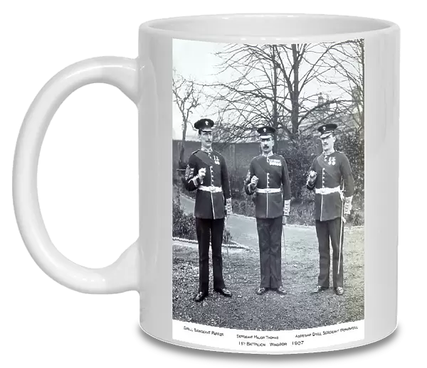 1st Battalion Drill Sergeants and Sgt Major, Windsor 1907