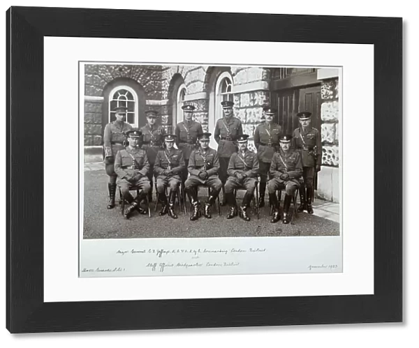 Staff, Horse Guards and Maj Gen Jeffreys 1923