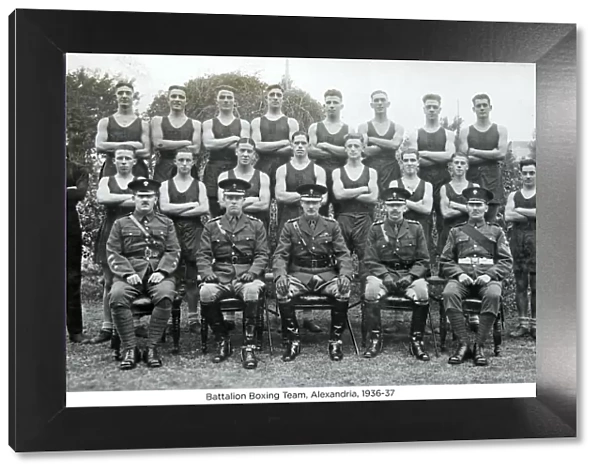 battalion boxing team alexandria 1936-37