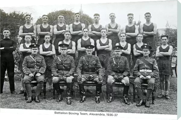 battalion boxing team alexandria 1936-37