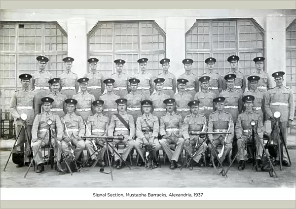 signal section mustapha barracks alexandria 1937
