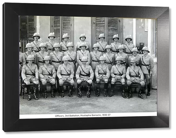 officers 3rd battalion mustapha barracks 1936-37