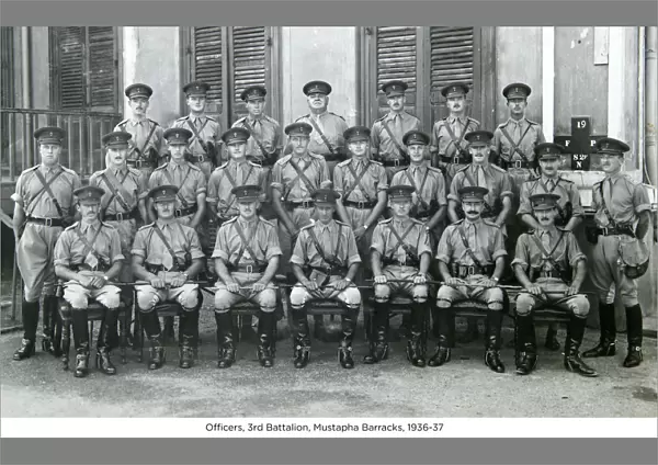 officers 2nd battalion mustapha barracks 1936-37