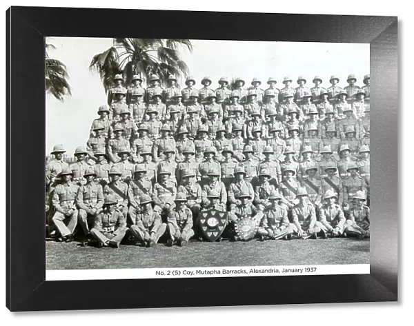 no. 2 (s) coy mutapha barracks alexandria january 1937