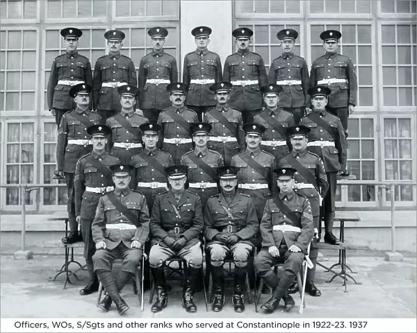 officers woss  /  sgts and other ranks who served at constantinople in 1922-23