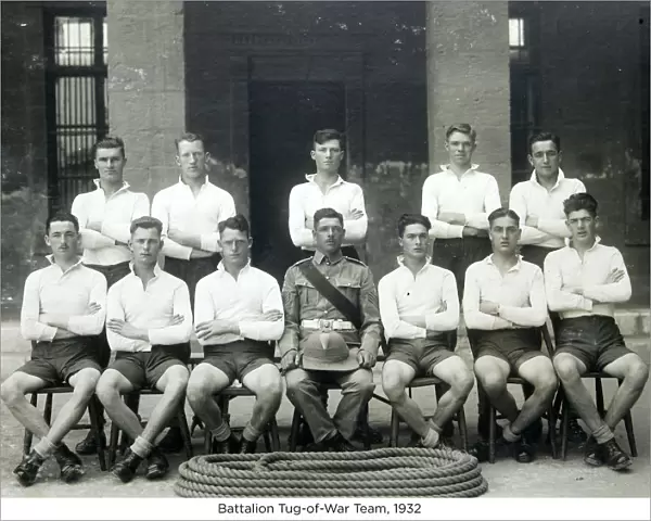 battalion tug-of-war team 1932