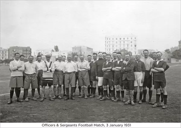 officers & sergeants football match 3 january 1931