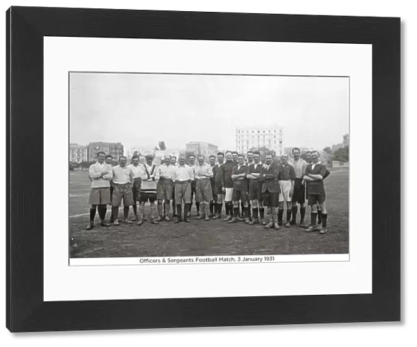 officers & sergeants football match 3 january 1931