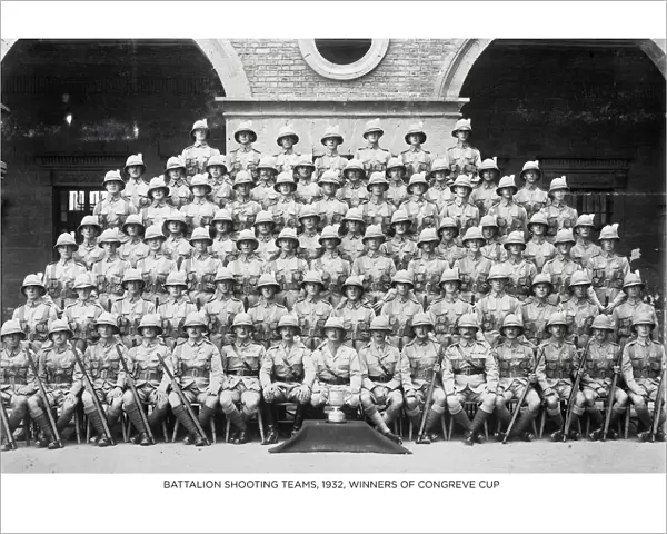 battalion shooting teams 1932 winners of congreve cup