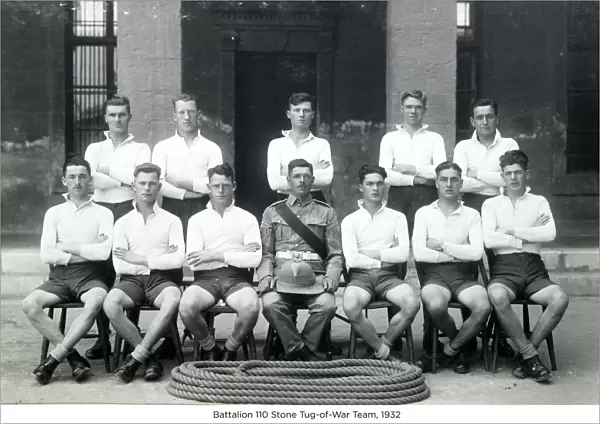 battalion 110 stone tug-of-war team 1932