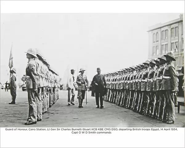 guard of honour cairo station lt gen sir charles burnett-stuart kcb kbe cmg dso