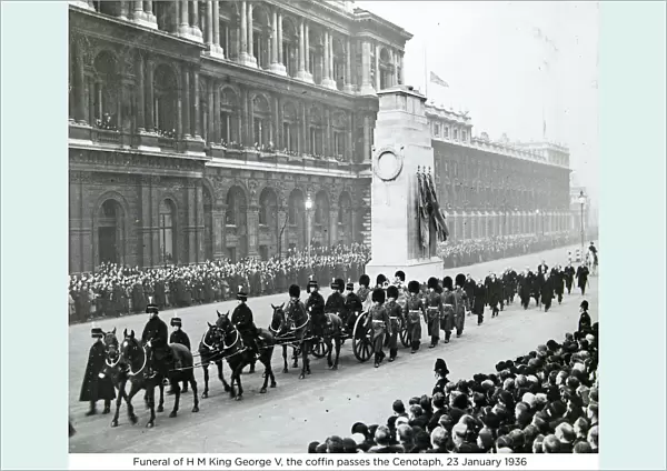 funeral of h m king george v the coffin passes the cenotaph