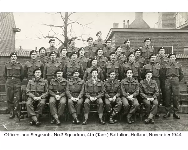 officers and sergeants no. 3 squadron 4th (tank) battalion