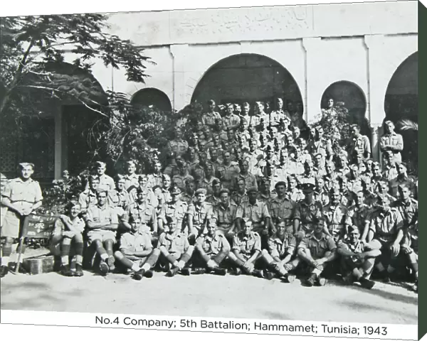 no. 4 company 5th battalion hammamet tunisia 1943
