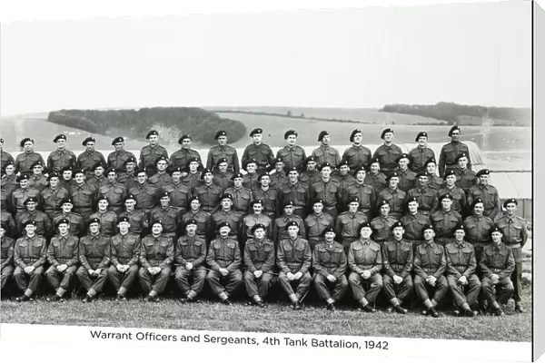 warrant officers and sergeants 4th tank battalion