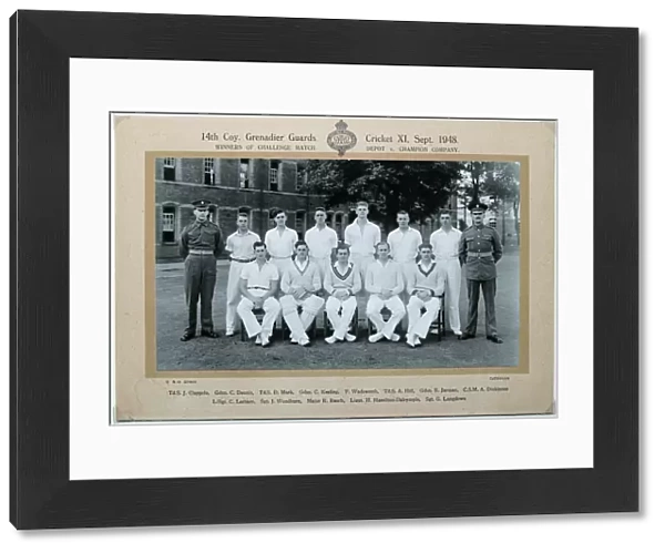 14th coy cricket xi 1948 td. s. claypole gdsn. c. dennis
