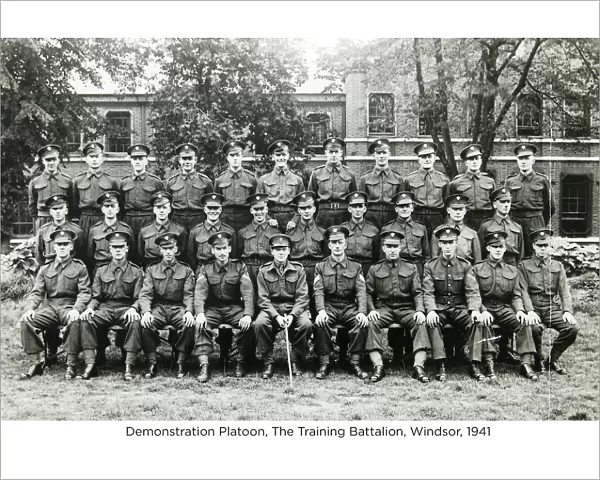 demonstration platoon the training battalion