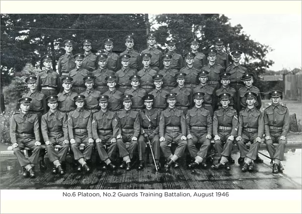 no. 6 platoon no. 2 guards training battalion august 1946