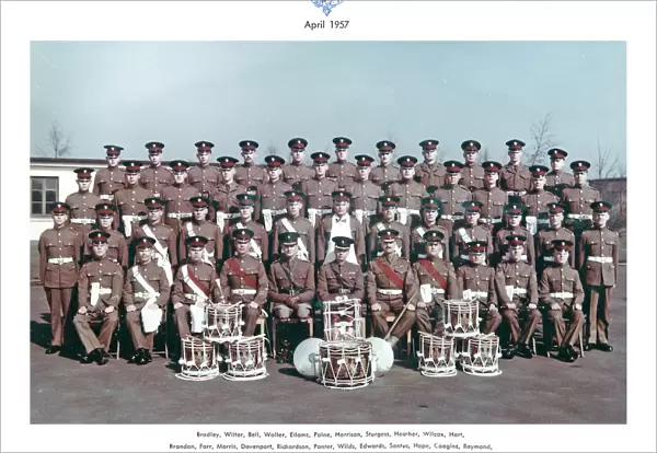 corps of drums 1st battalion apriul 1957 bradley