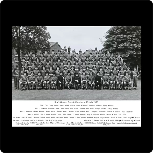 staff guards depot caterham 23 july 1958 tarr